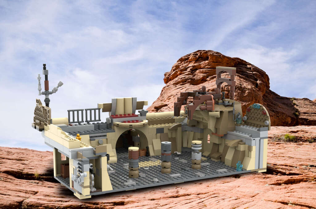 NicsMocs 75326 lego alternative alternate build geonosis arena boba fett throne room