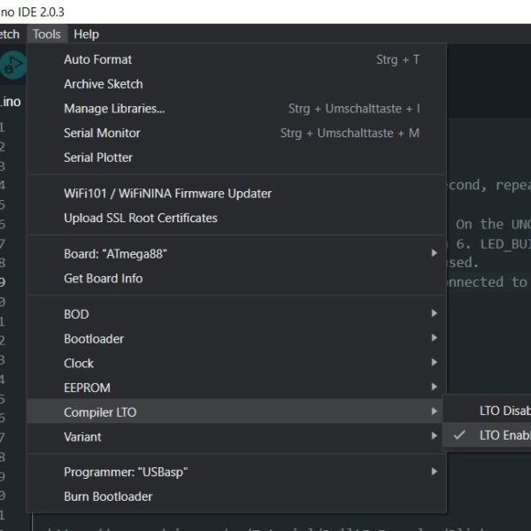 arduino atmega48 atmega88 atmega168 atmega328 atmega avr atmel microcontroller ide minicore usbasp